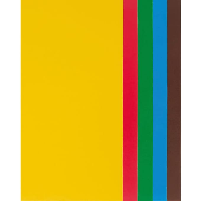 Wasplaten‑set, 20 × 10 cm, 5 stuks - Rainbow