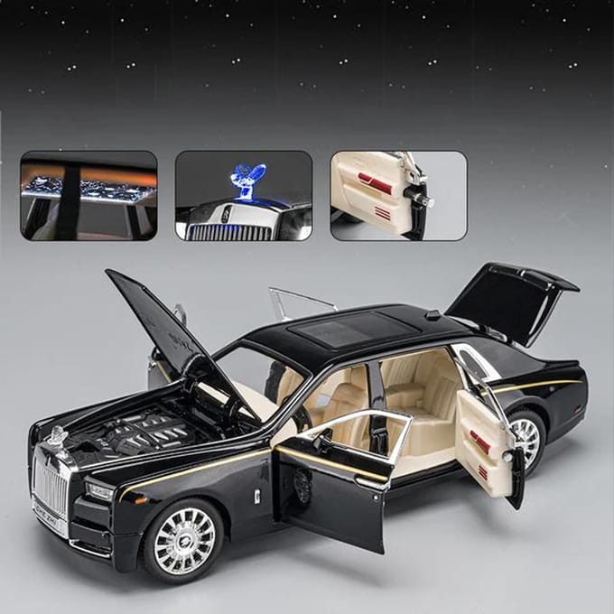 1:24 Phantom Mansory Legering Auto Diecasts & Speelgoedvoertuigen Automodel Geluid En Licht Pull Back Auto Speelgoed Voor Kinderen Cadeaus