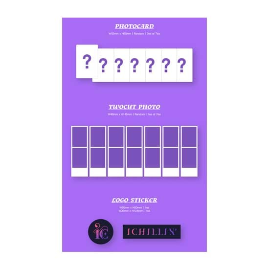 ICHILLIN 1e Mini Album Bridge of Dreams purple