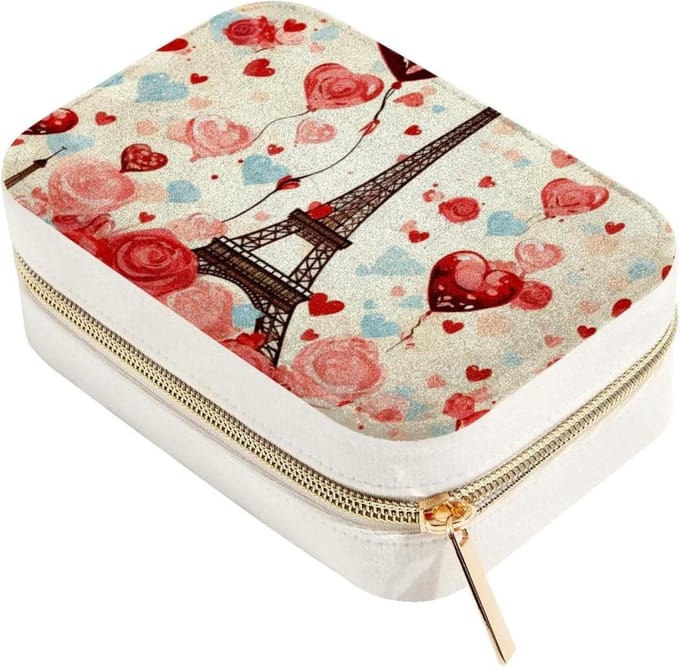 Sieraden Organizer - Juwelendoosje - Sieraden Opbergen - Dubbele Verdiepingen - 15.5 x 10.5 cm - Multicolor