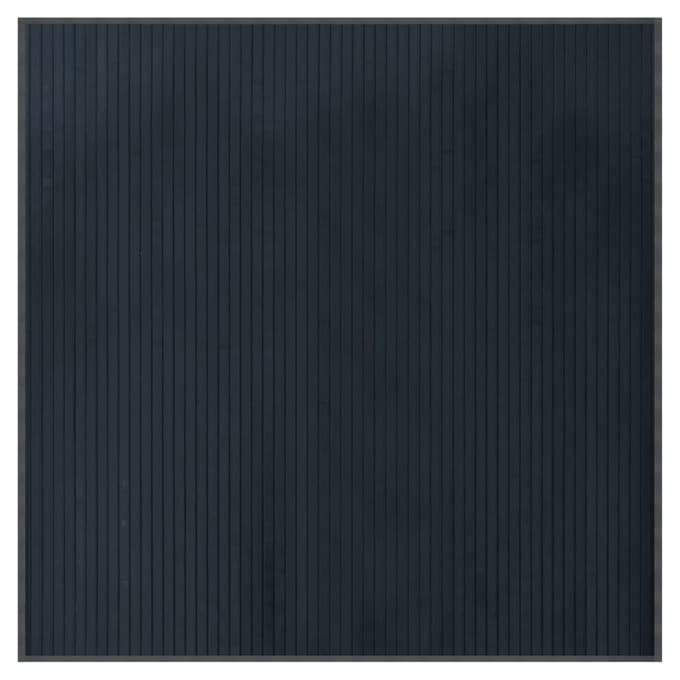 vidaXL - Vloerkleed - vierkant - 100x100 - cm - bamboe - grijs