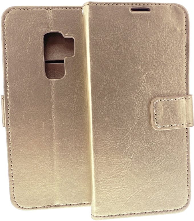 Portemonnee Book Case Hoesje Geschikt voor: Samsung Galaxy S9 - Goud