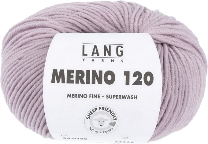 Lang Yarns Merino 120 - 109 oudroze - Merinowol Garen