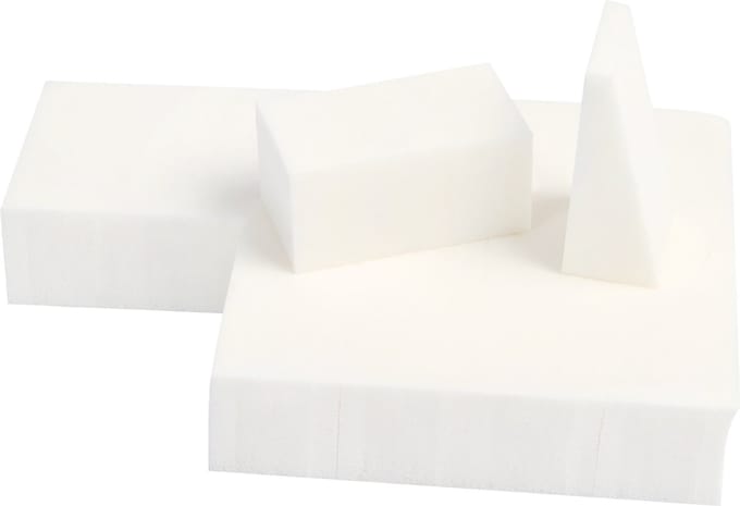 Make-up Studio Sliced Sponge Block Scheursponsjes White - 40 Stuks