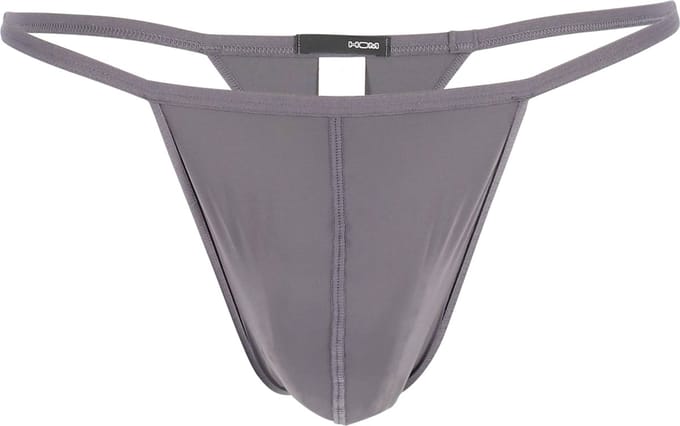 HOM Plume g-string (1-pack) - heren string - antraciet grijs