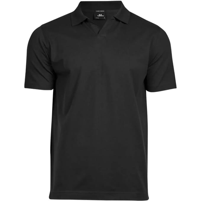 Tee Jays - Luxury Stretch V-Neck Polo - Black - M