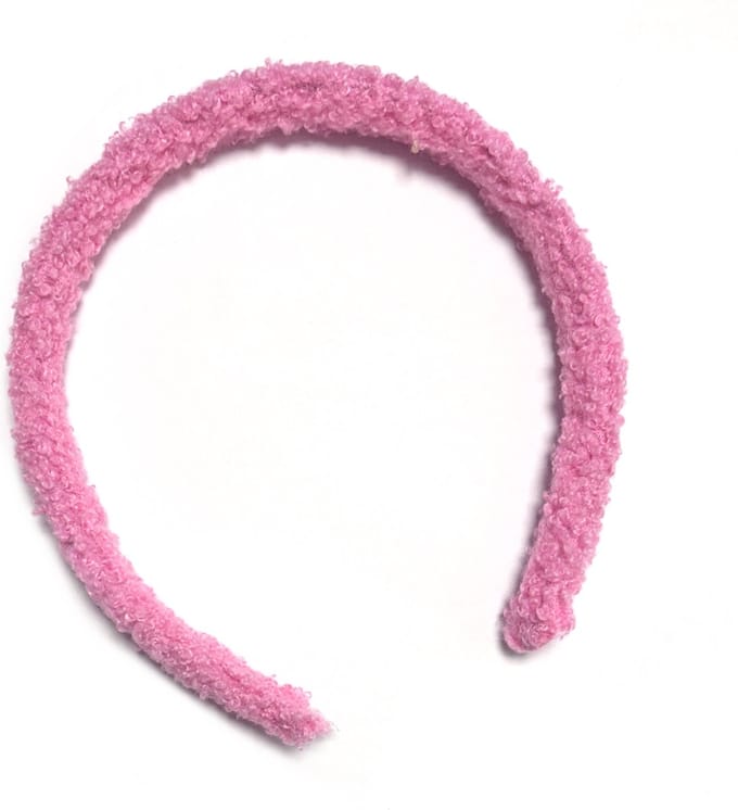 Boucle Haarband - Roze | Teddy / Polyester Diadeem | Fashion Favorite