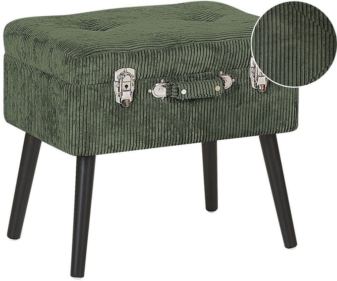MALLARD - Hocker - Donkergroen - Corduroy