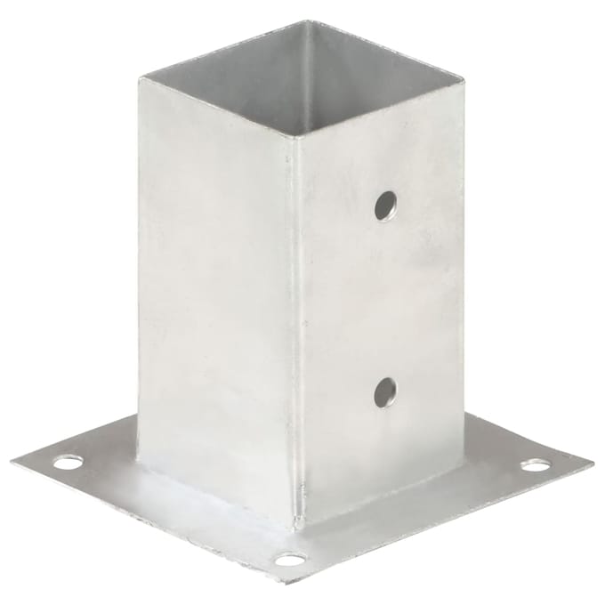 vidaXL - Paalankers - 4 - st - 81 - mm - gegalvaniseerd - metaal
