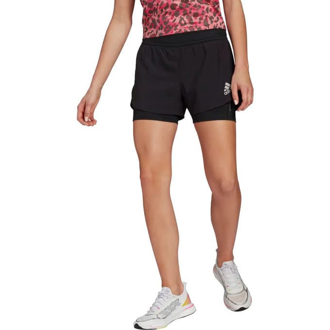 Dames shorts adidas Fast Primeblue Two-in-One