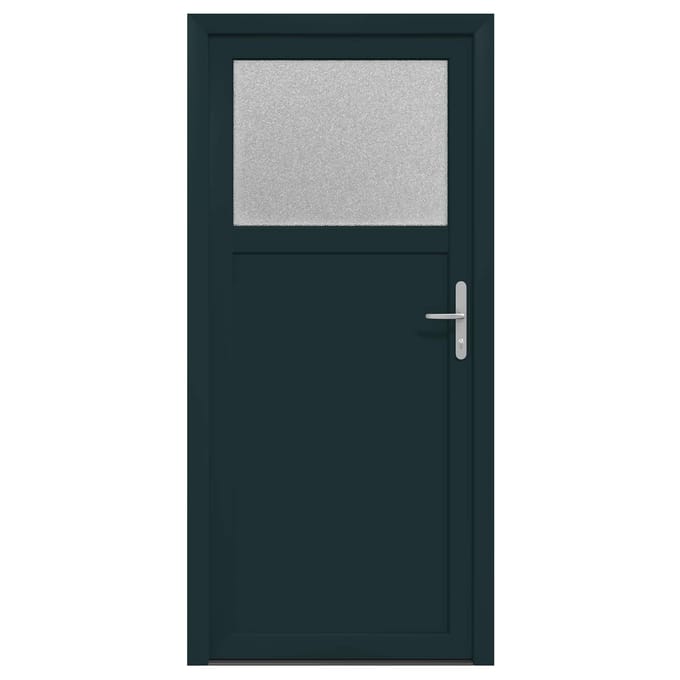 vidaXL - Zij-ingang - deur - 88 - x - 198 - cm - PVC - Antraciet