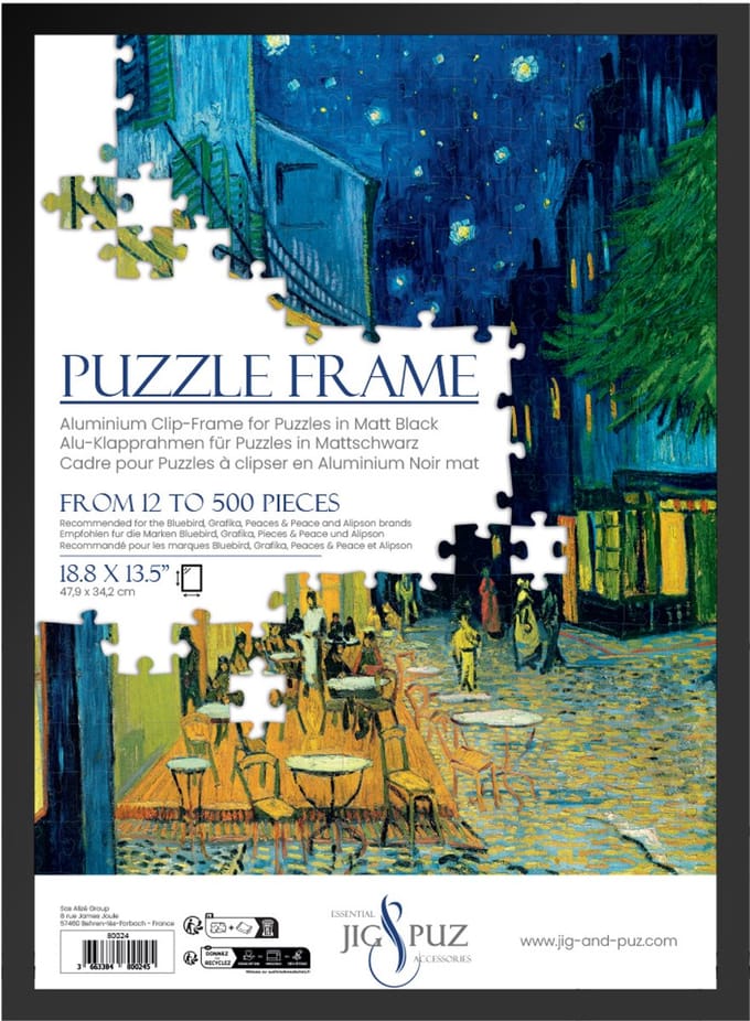 Jig & Puz puzzel frame - accessoire voor puzzels tot 500 stukjes.