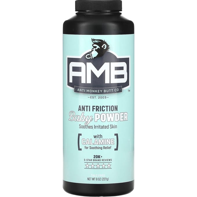Anti Monkey Butt, Anti-Friction Baby Powder, 8 oz (227 g) white