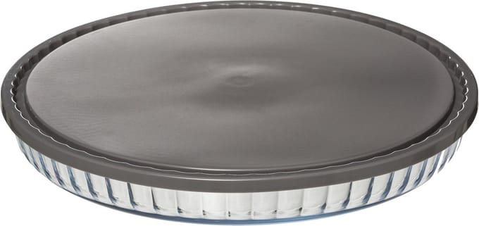 Glazen fruitcakevorm met deksel, Ø 30 cm