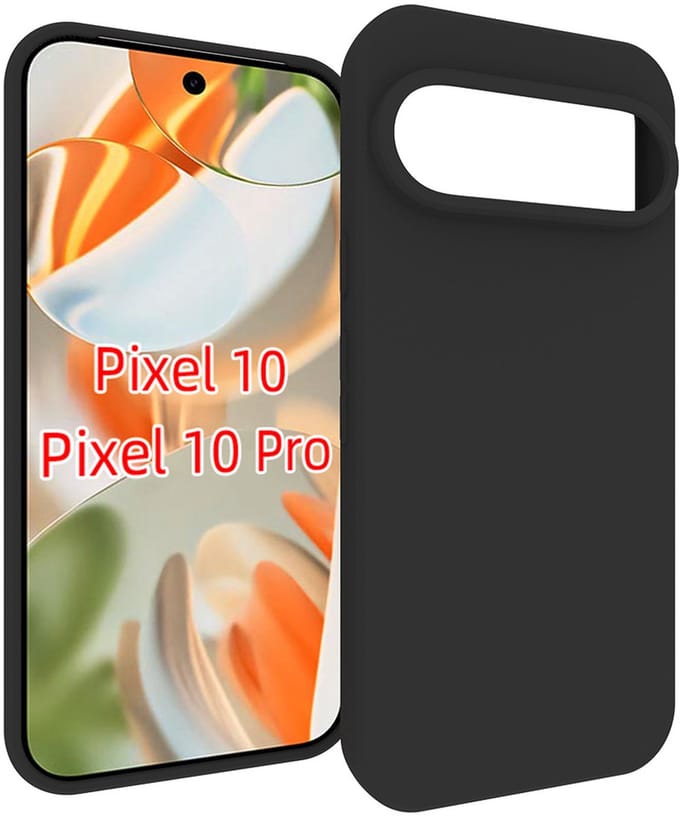 MobyDefend Hoesje - Geschikt voor Google Pixel 10 / Google Pixel 10 Pro - TPU Backcover - Mat Zwart