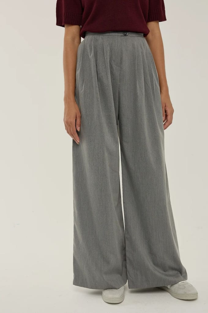 Geplooide Wijde Broek