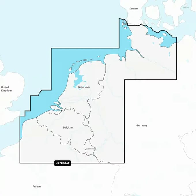 Kaart van de Alpen, meren en rivieren Navionics Platinum