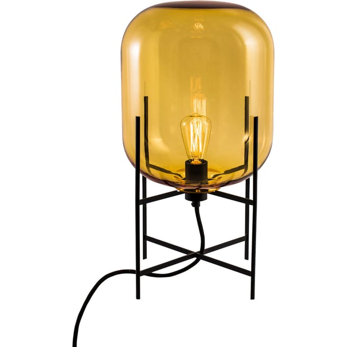 Pulpo - Oda Small vloerlamp - barnsteen-zwart