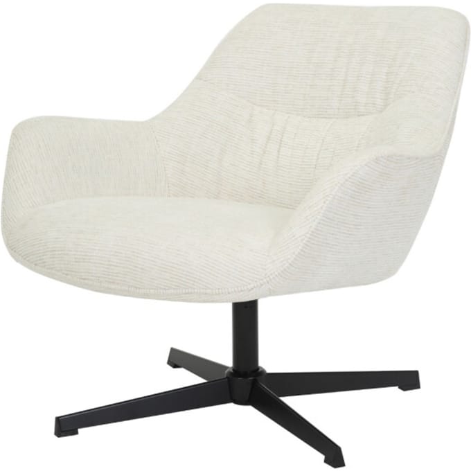 Livingfurn - Fauteuils Daphne Sand - Beige - Stof