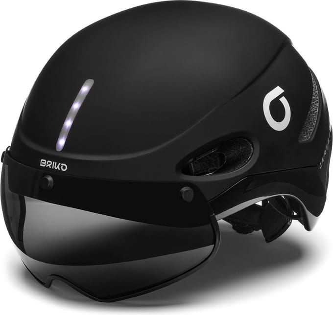 Briko Fietshelm E-One Visor Fietshelm ZWART - Maat Size M