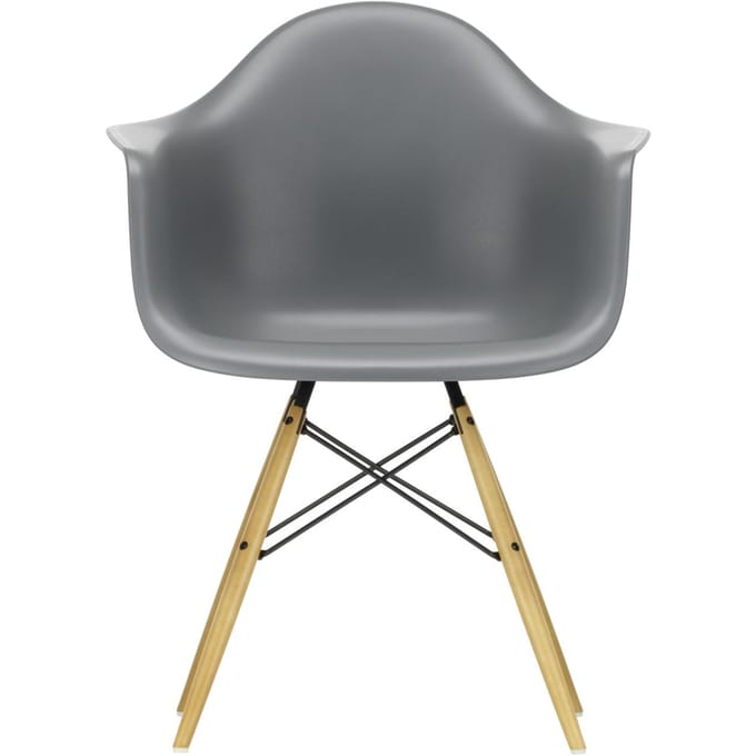 Vitra - DAW Eames Plastic Armchair - granietgrijs RE - gelige esdoorn - 4 - 6 Wochen