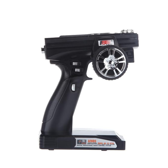 FS-GT3B 2.4G 3CH Radiomodel Afstandsbediening LCD Zender & Ontvanger voor RC Auto Boot