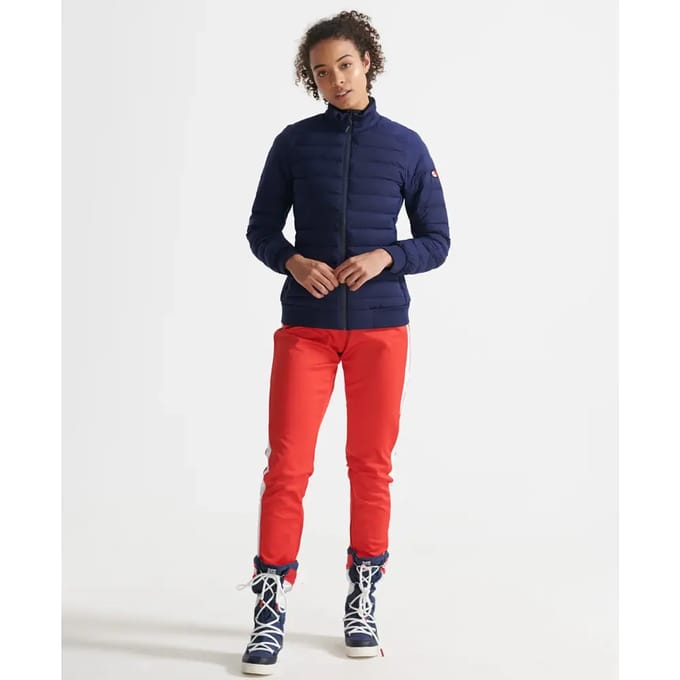 Superdry Motion Hybrid Mid Jas Blauw M Vrouw