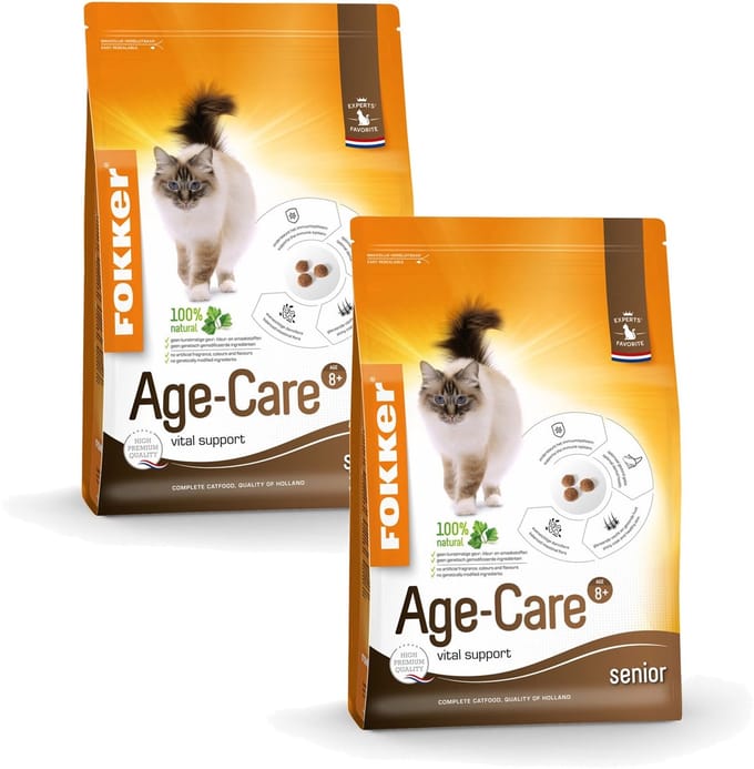 Fokker Cat Age-Care - Kattenvoer - 2 x Kip 2.5 kg