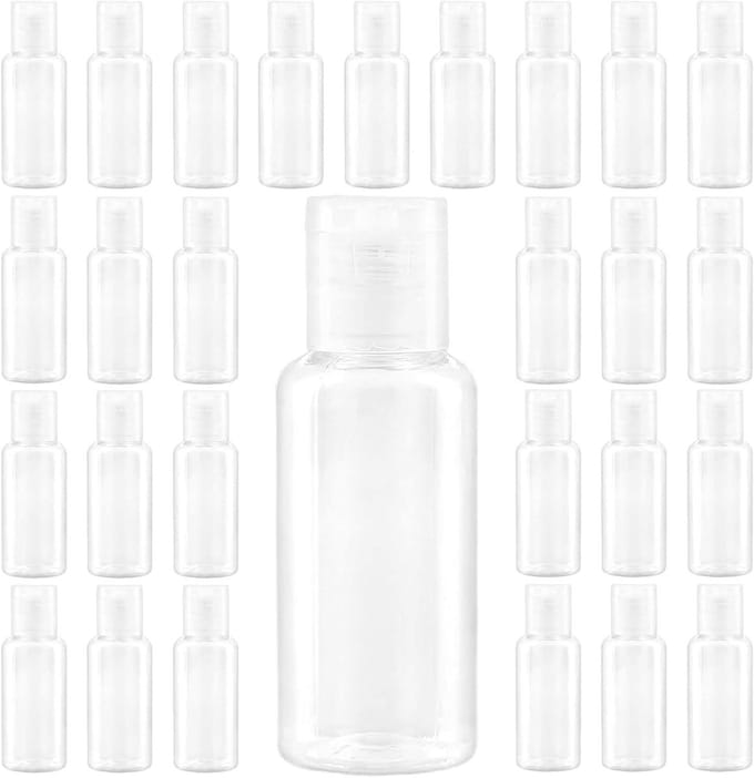 Allecto plus - 110 stuks 30ml Transparante Flip Cap Hervulbare Reisflessen