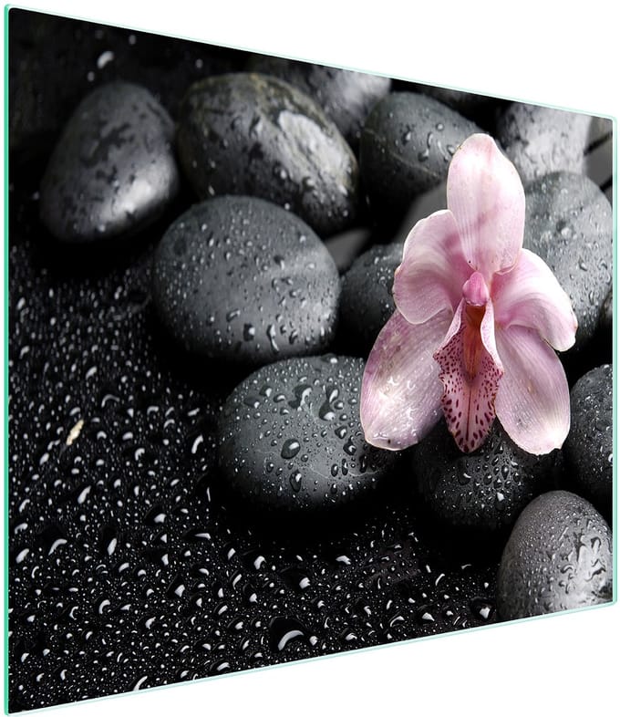 TMK ArtDeko - Orchidee Snijplank - Glas - 52x30 cm - UV Gedrukt