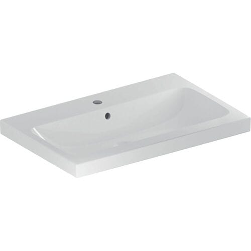 Geberit iCon Light washbasin 75 cm with tap hole center and overflow 501.835.00.1