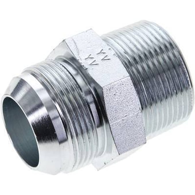 JIC  Dubbele Nippel UN 1-5/8''-12 X 1 1/4'' NPT Staal 80bar