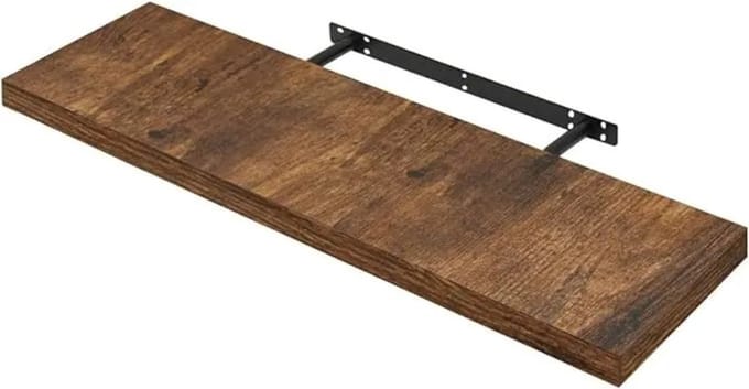 NordHaus Zwevende Wandplank - Boekenplank - Display Plank - Onzichtbare Montage - 70 cm Rustic Brown