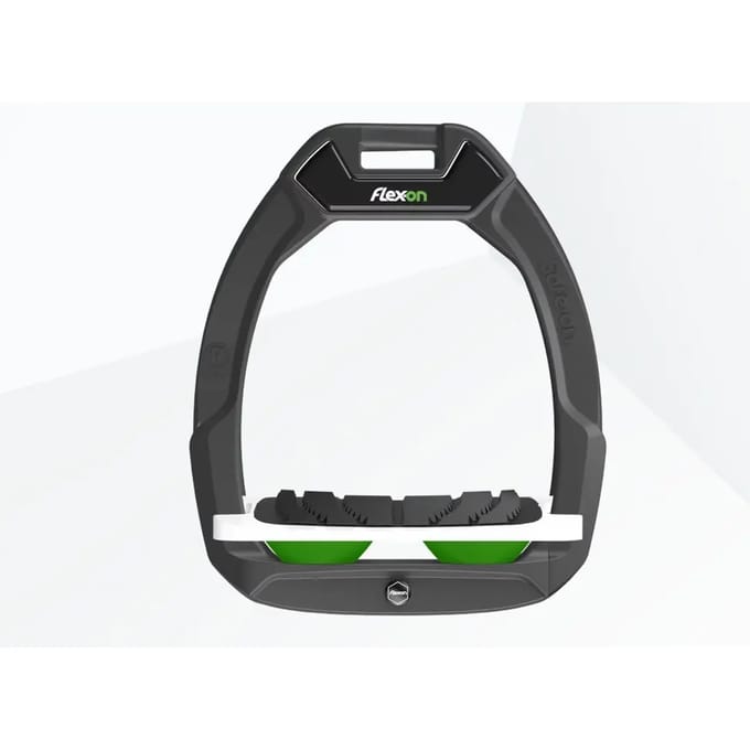 Veiligheidsspanners voor het paardrijden Incliné Grip Antraciet/Wit/Groen Flex-On Safe-On