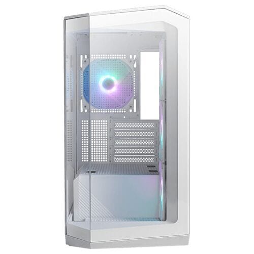 MSI MAG PANO M100R PZ - PC Case - Behuizing - Compatibel voor Micro-ATX, Mini-ITX - Gehard glas - Geen voeding (ATX) - Wit