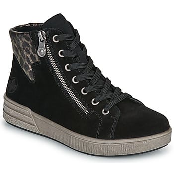 Rieker dames veterboot - Zwart multi - Maat 36