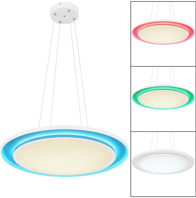 Globo - hanglamp - Murphy - wit - metaal - Ø 60cm - LED - 48130H