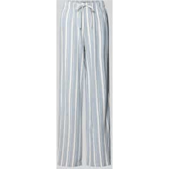 Wide leg linnenbroek met elastische band model 'GOA'