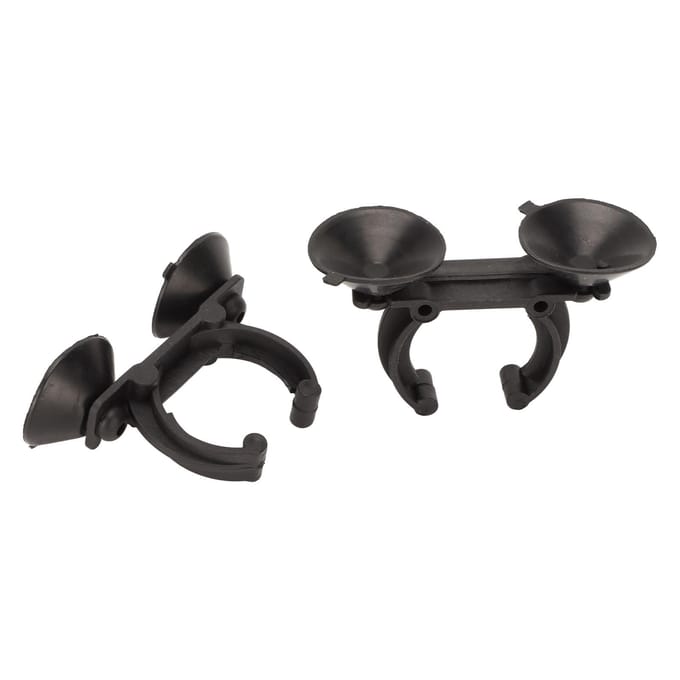 Clips à Ventouse pour Chauffage d'Aquarium Forte Aspiration Fixation Précise Ventouses pour Tige Chauffante Clips Pinces black
