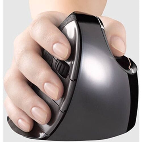 Evoluent Verticale Muis D – Draadloos – Medium – Uitvinder van de Verticale Muis – Ergonomisch Gevormd voor Comfort – Vermindert Polsbelasting – 4 DPI Standen – 6 Instelbare Knoppen (Windows)
