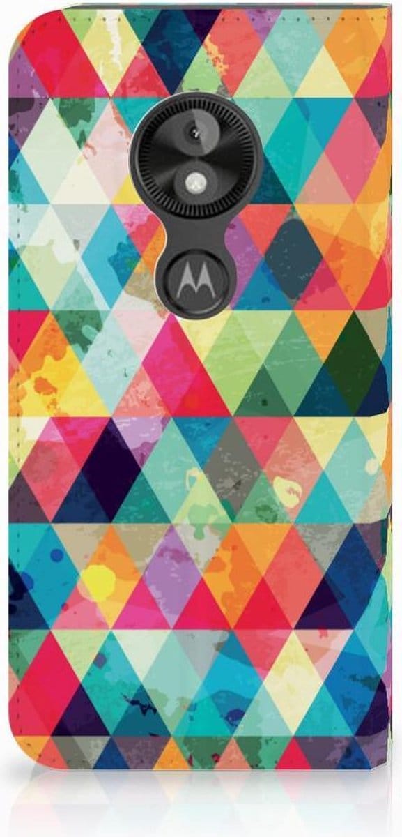 Motorola Moto E5 Play Hoesje met Magneet Geruit