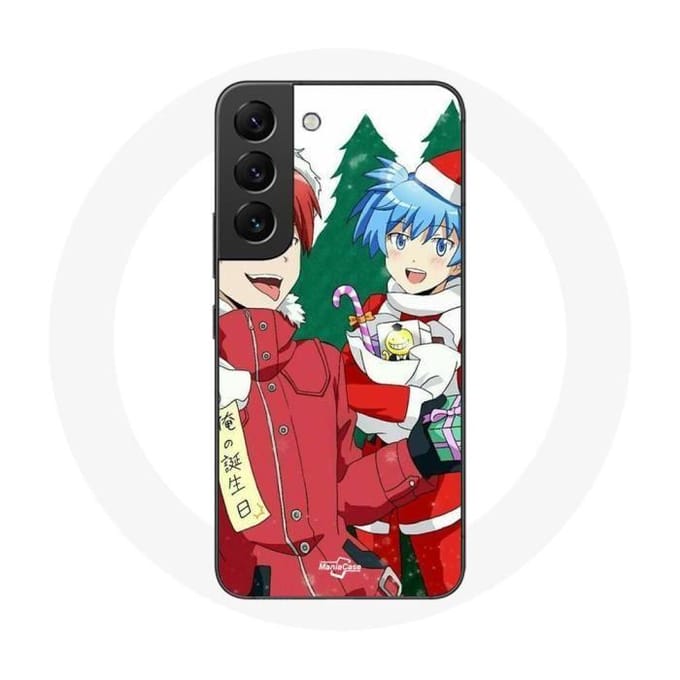 Coque pour Samsung Galaxy S21 FE Karma et Nagisa Assassination Classroom Anime Christmas day