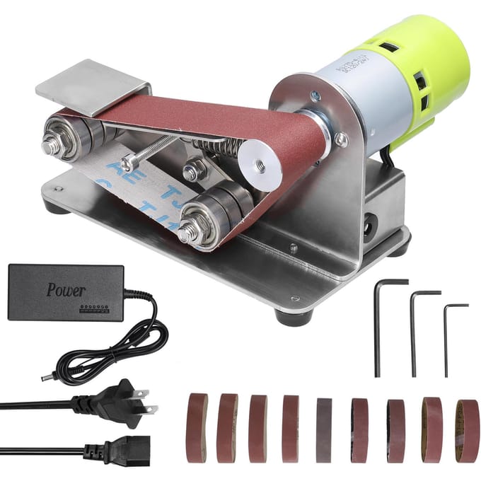 Multifunctionele slijpmachine Mini elektrische bandschuurmachine DIY polijst slijpmachine snijkanten US Plug veelkleurig