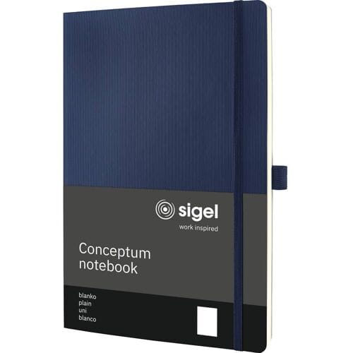 Sigel CO340 Notitieboek Conceptum Softcover DIN A4 Blanco Donkerblauw 97 vellen