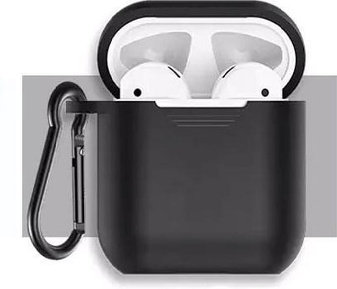 MIRO Zwarte case geschikt voor AirPods type 1 & 2