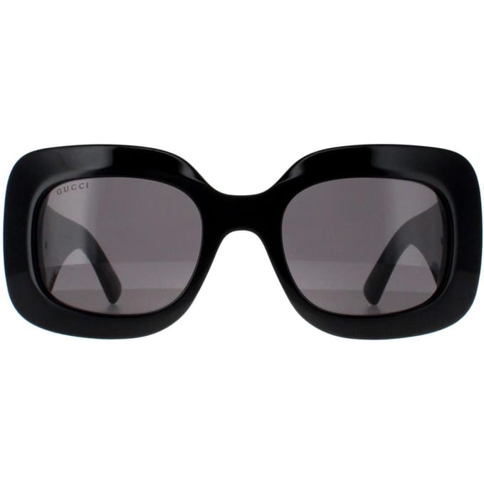 Gucci vierkant dames zwart met zilvergrijs GG1695S