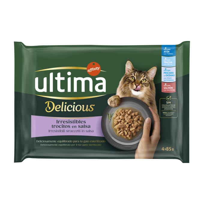 Ultima Delicious Adult Sterilised 48 x 85 g - Visselectie