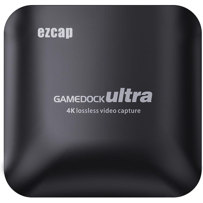 Ezcap326C 4K Video Game Capture Card HDR Loop Mic In 1080P 60fps 120FPS Opnamebox USB 3.1 Type zwart
