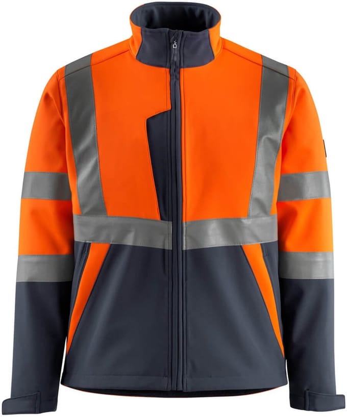 Mascot Safe Light Softshell jas 15902-253 - hi-vis oranje/donkermarine - M