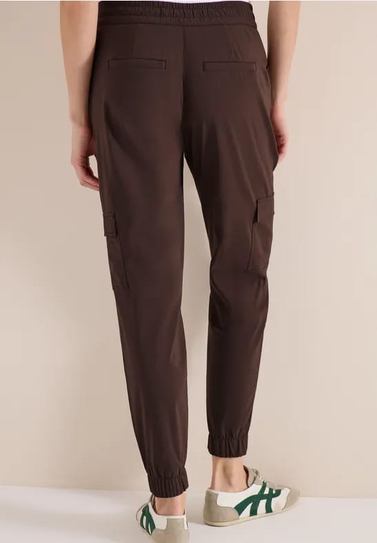 Mid Waist Slim Legs broek in cargo-look